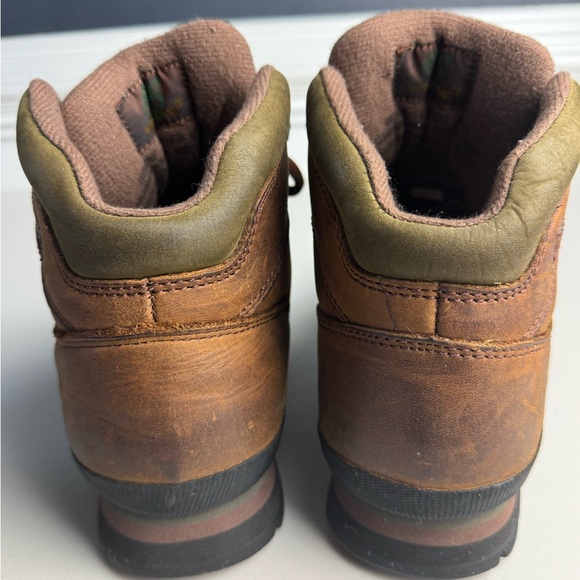 Timberland Women’s waterproof brown leather lace up mid hiker boots size 8 - Picture 5 of 8